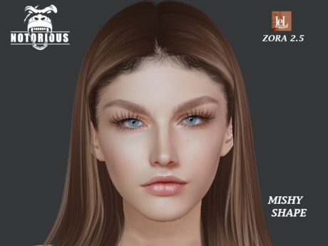 Second Life Marketplace - notorious - mishy shape lelutka zora 2.5